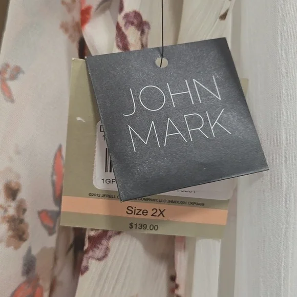 John Mark-NWT-Floral Paisley Embroidered "Garden Party" Patchwork Kimono-Size 2X - Picture 11 of 17